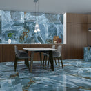 Carrelage Effet Marbre Iceland Navy poli Brillant 120x120 cm de Ecoceramic120x120 cm Carton de 1 carreau 1.44m²