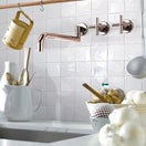 Carrelage Effet Zellige Manara Clay Sahara White 10x10 cm de Nanda Tiles10x10 cm Boite 0.44m²