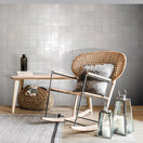 Carrelage Effet Zellige Manara Clay Sidi Salt 10x10 cm de Nanda Tiles10x10 cm Boite 0.44m²