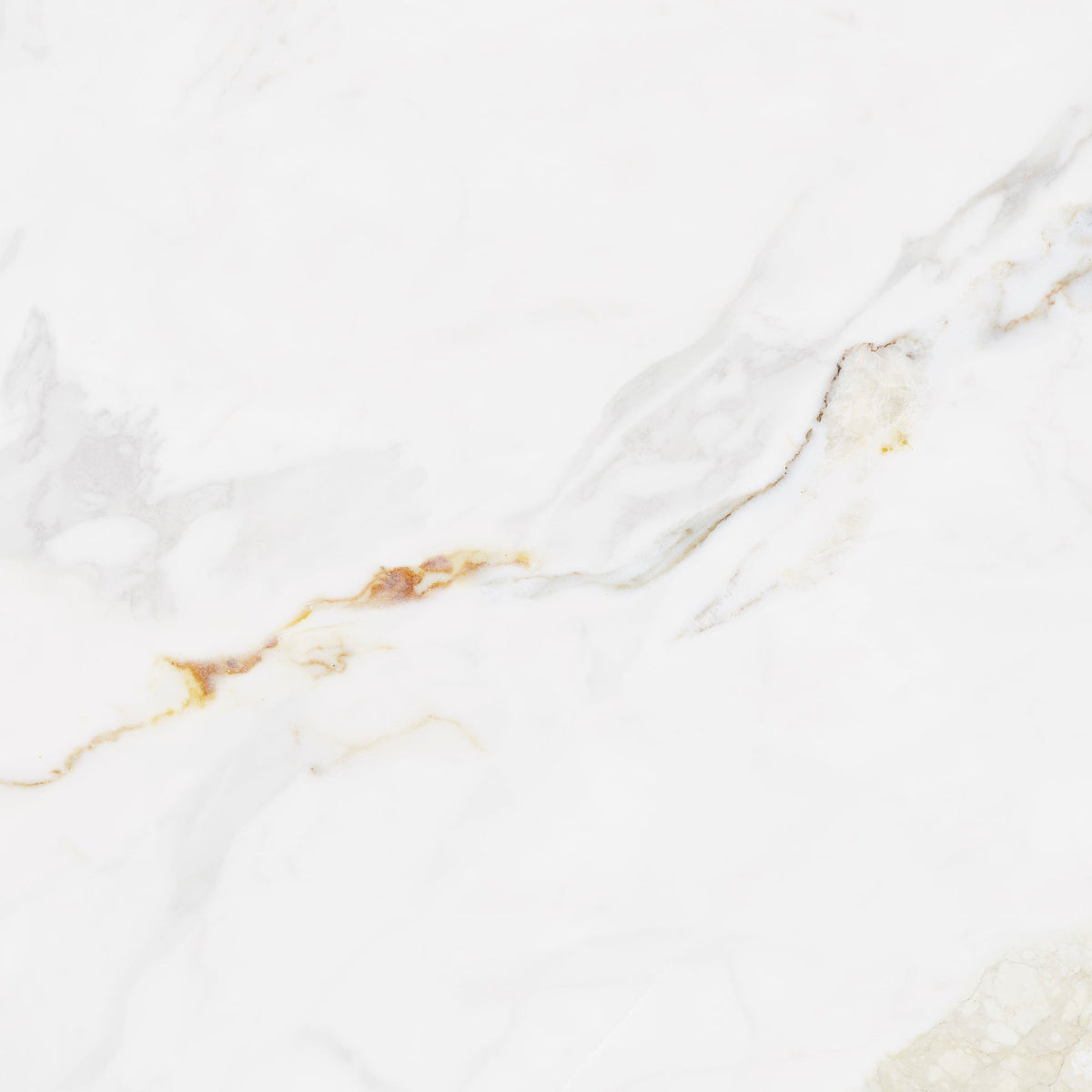 Carrelage Effet Marbre Blanc et Or Marshall Gold Mat ou Brillant 90x90 cm de Ecoceramic