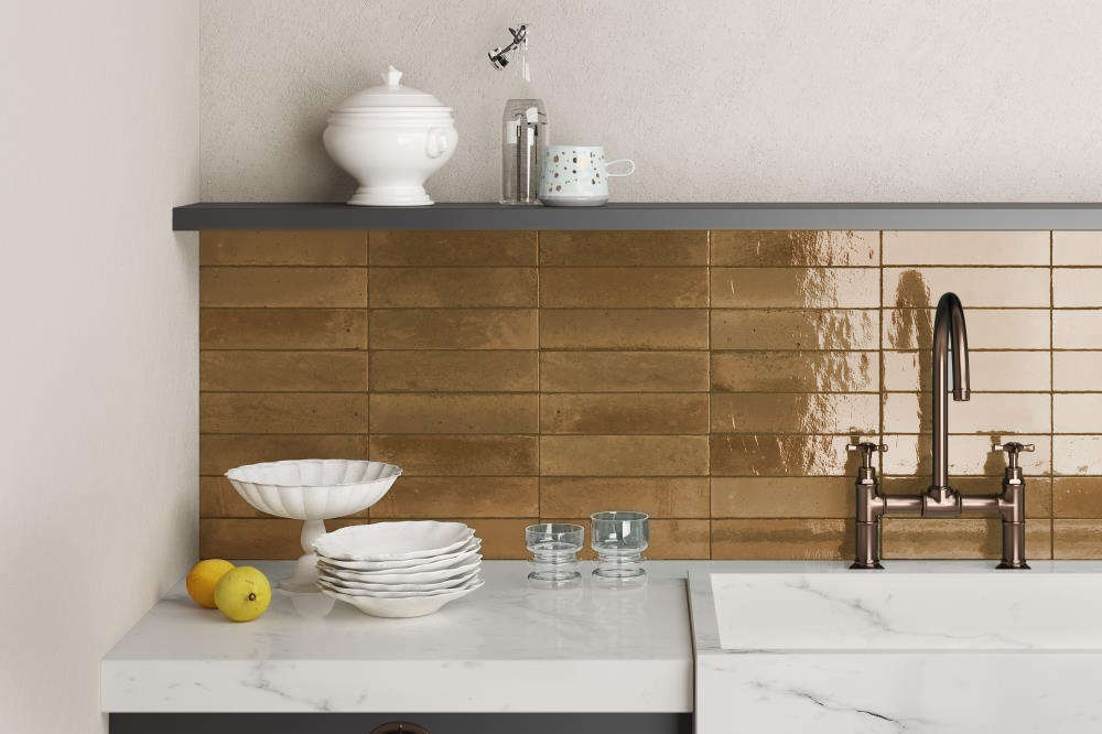 Carrelage Effet Zellige Lume Beige 6x24 cm de Marazzi