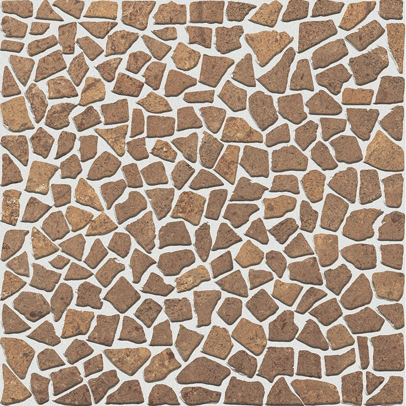 Carrelage Terrasse Effet Pierre Pave Chiado Marron 33,5 x 33,5 cm