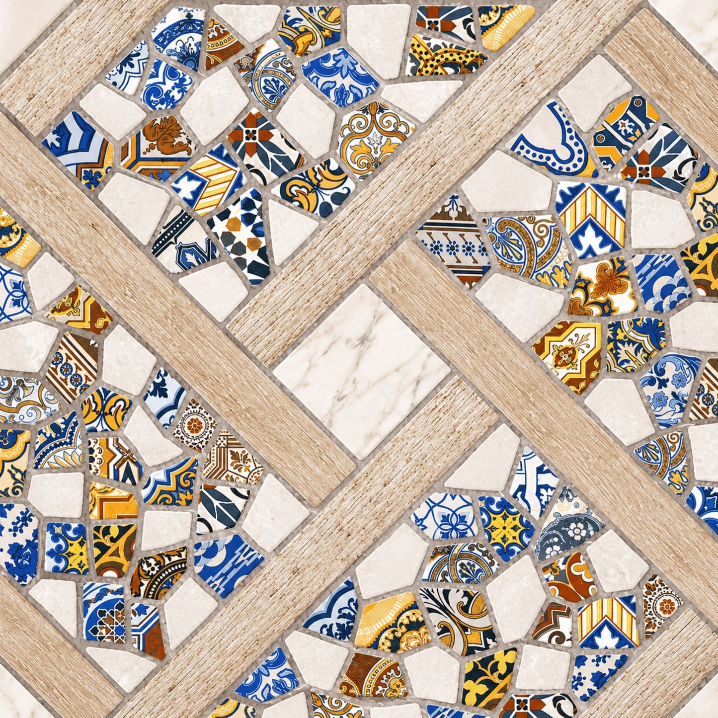 Carrelage Terrasse Effet Pierre Decor Marte Mat 45x45 cm de Prissmacer