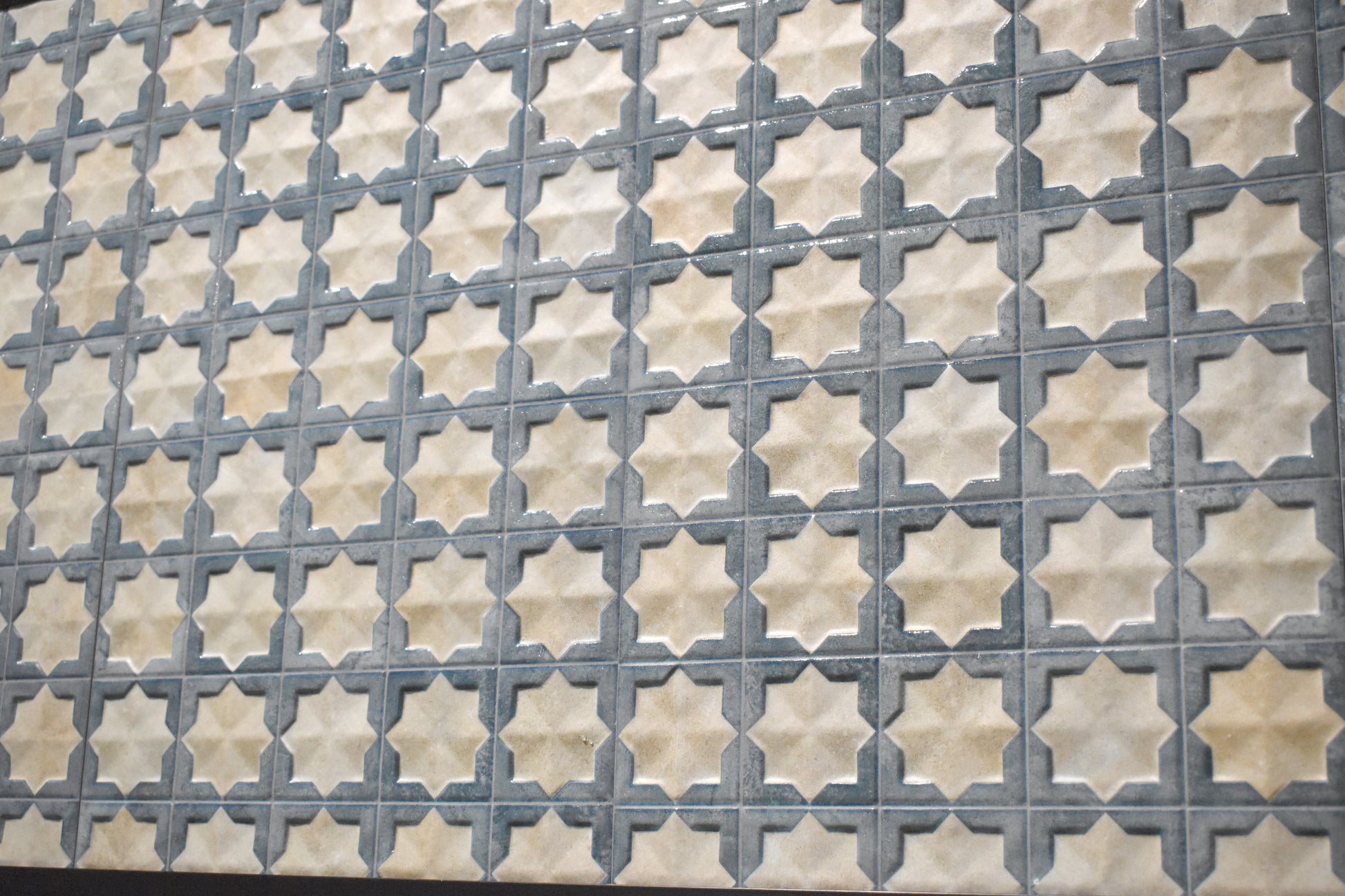 Carrelage Mural Decor Tetuan Arena Aqua 31x56 cm de Realonda