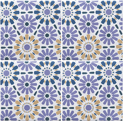 Echantillon carrelage Dec Zelij 10x10 cm