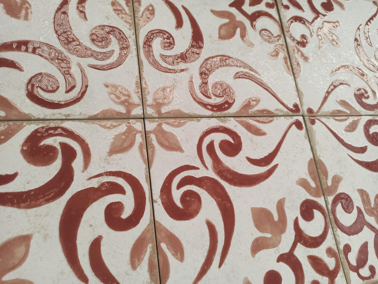 Carrelage Effet Carreau de Ciment Barraquetes Teja 20x20 cm de Dune