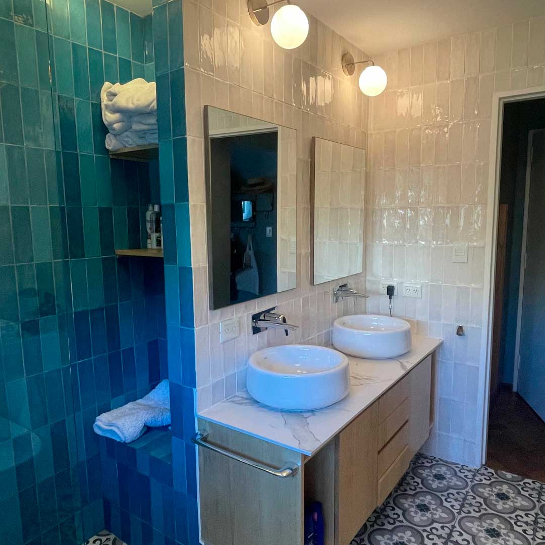 Carrelage Effet Zellige Brillant Tabarca Blanco Brillant 7.5x23 cm de Dune