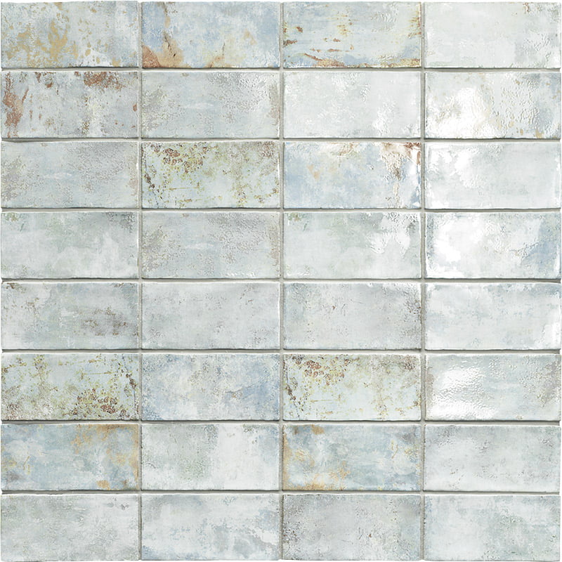 Faience Murale Effet Zellige Biarritz Blu 7,5x15 cm de Mainzu