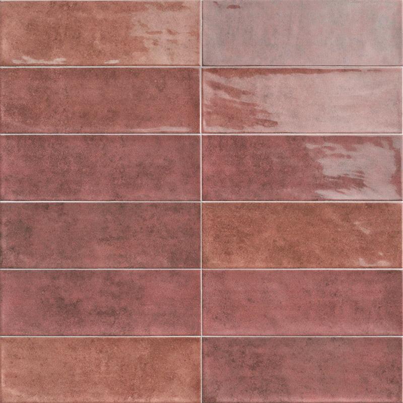Carrelage Effet Zellige Cinque Terre Carmine 10x30 cm de Mainzu