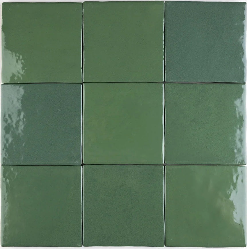 Faience Murale Zelij Verde Botella 10x10 cm  de Cevica