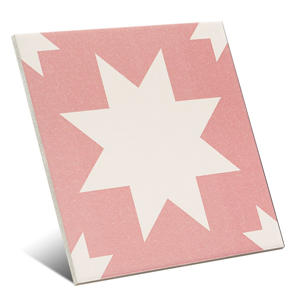 Carrelage Effet carreaux de ciment Fired Star Pink 20x20 cm de Mainzu