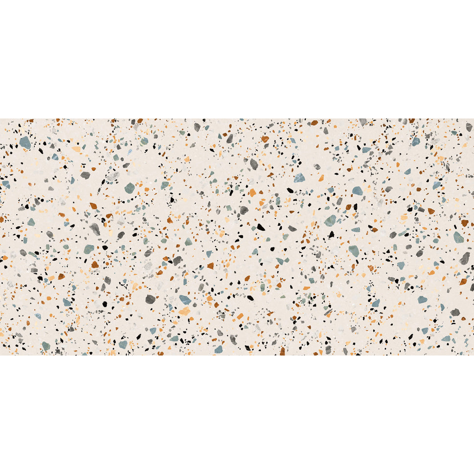 Carrelage Effet Terrazzo rectifie Gobi NudeBoite 1.44 m²  (60x120 cm)
