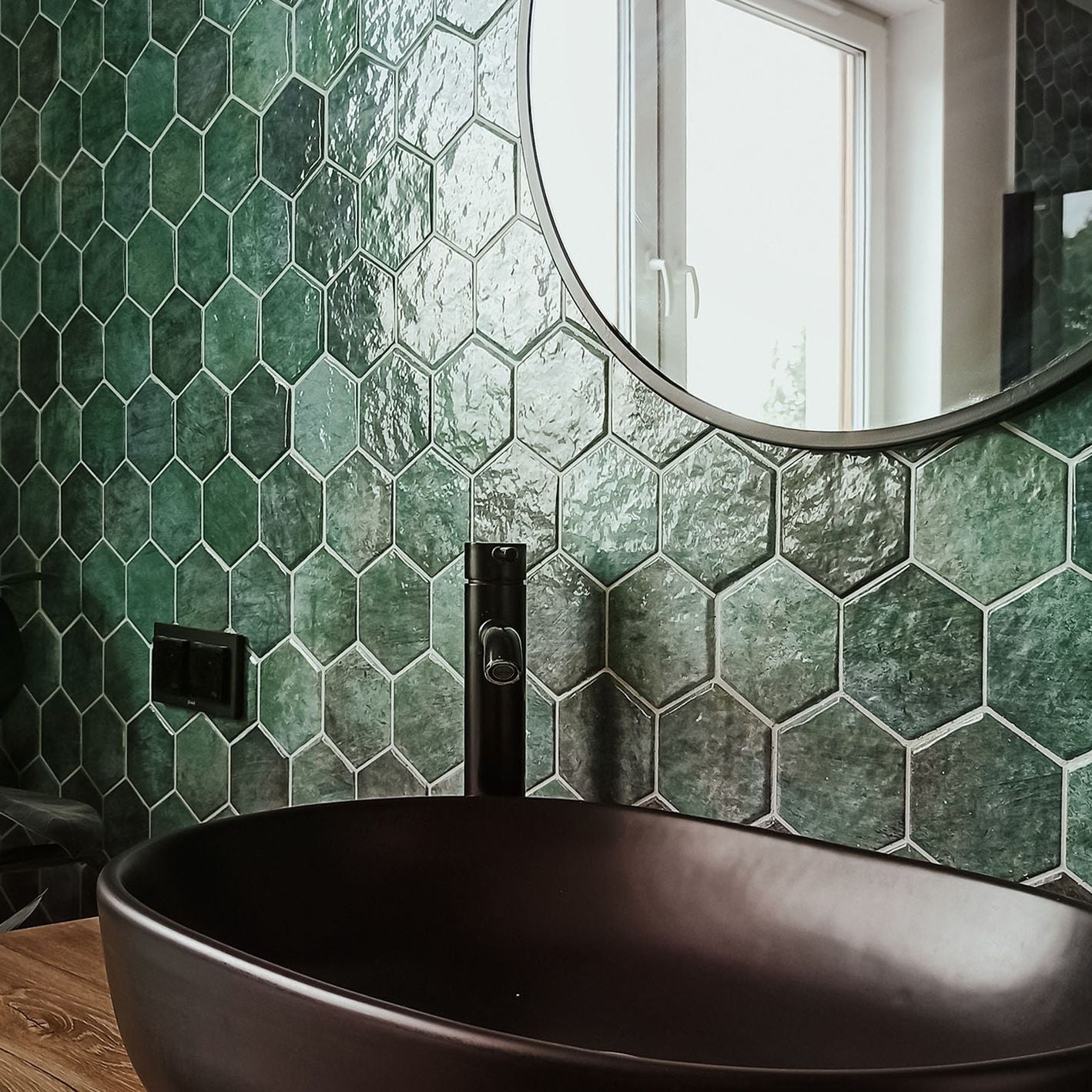 Hexagonal Hex Zellige 26,5x51 cm de Realonda