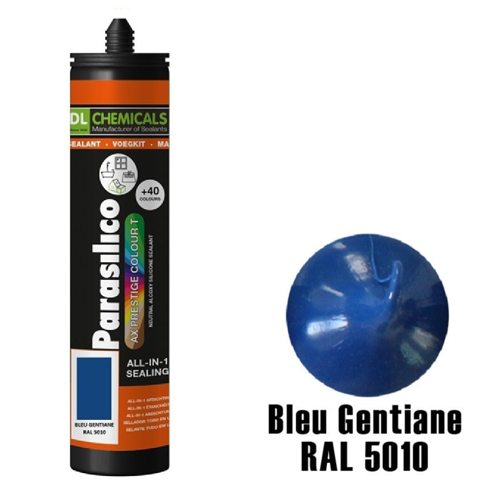 Silicone Parasilico Prestige Colour – Bleu Gentiane RAL 5010