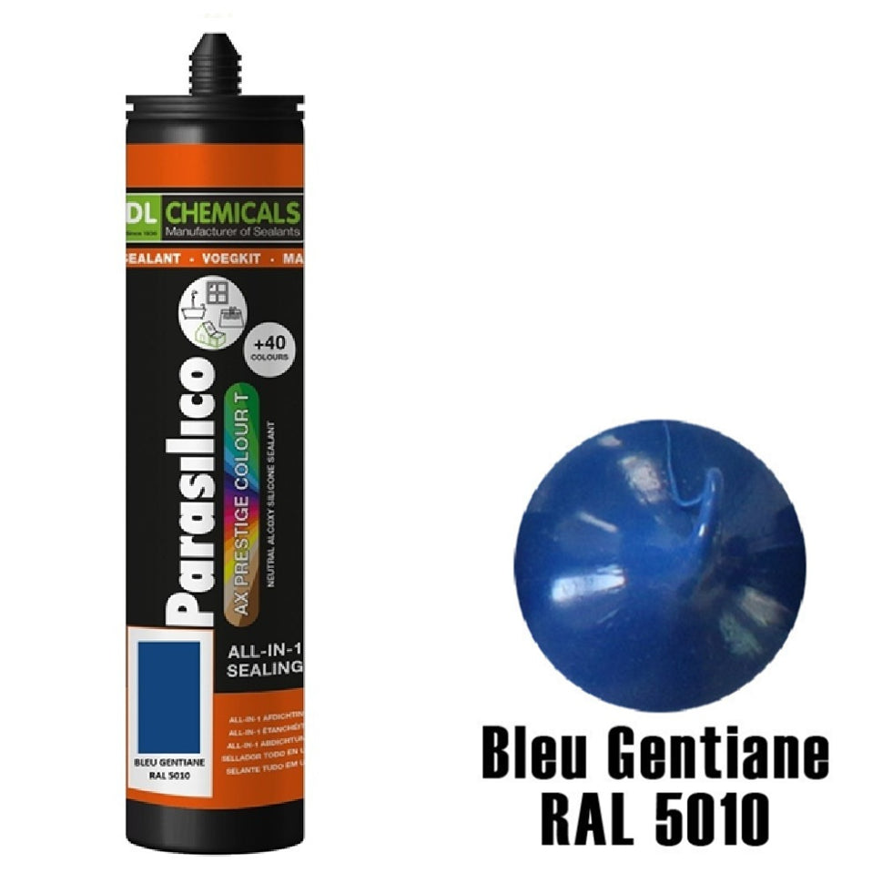 Silicone Parasilico Prestige Colour – Bleu Gentiane RAL 5010