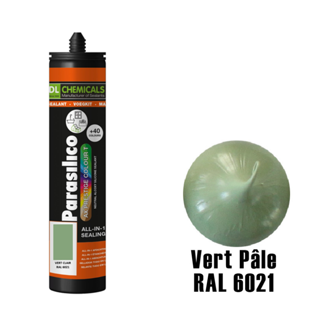 Silicone Parasilico Prestige Colour – Vert Clair RAL 6021
