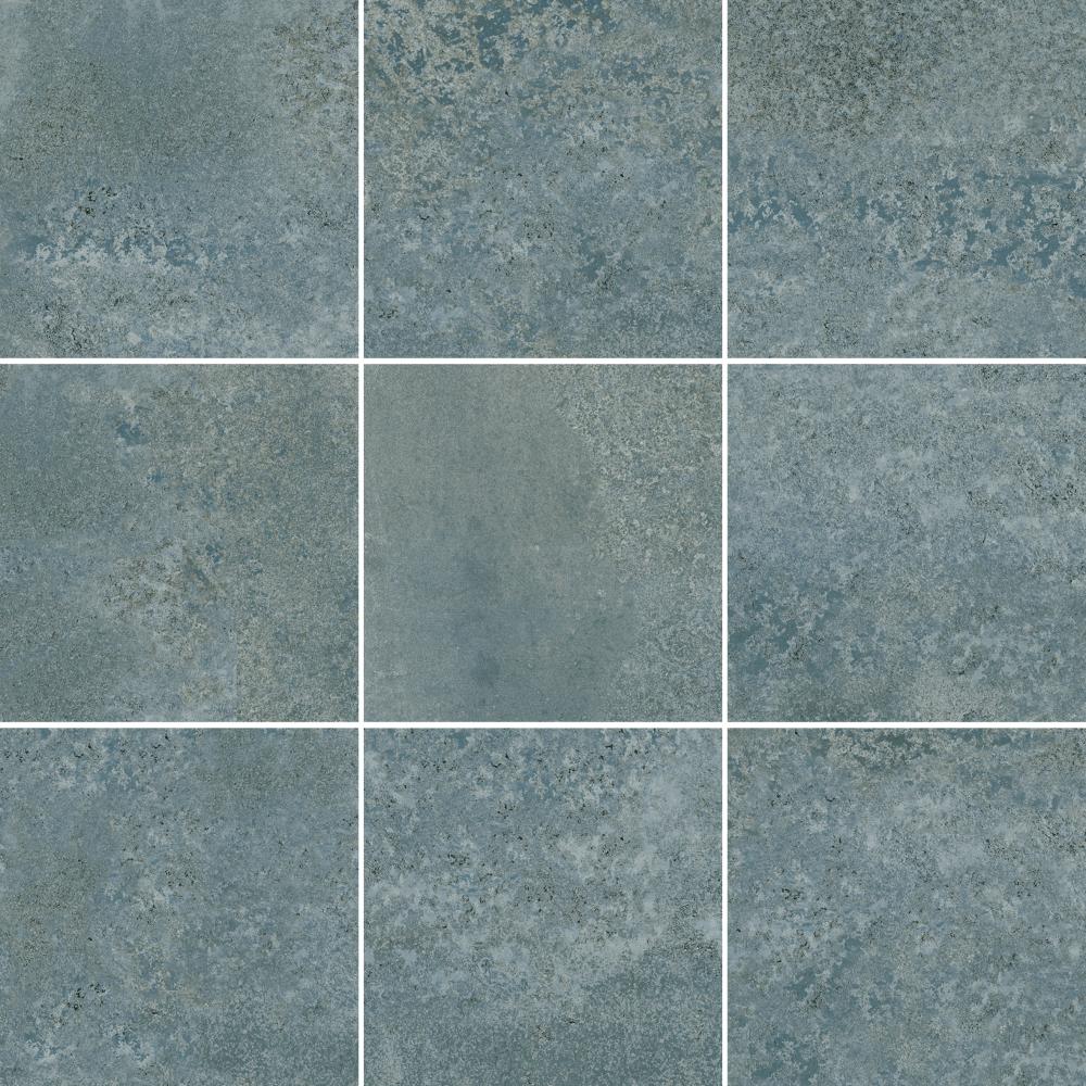 Carrelage Sol et mur rectifie Magnet Petrol 20x20 cm de Dune