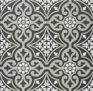 Carrelage Effet carreau de ciment Centro Normandy Black 20x20 cm de Mainzu20x20 cm Boite de 1 m² / Centro Normandy Black
