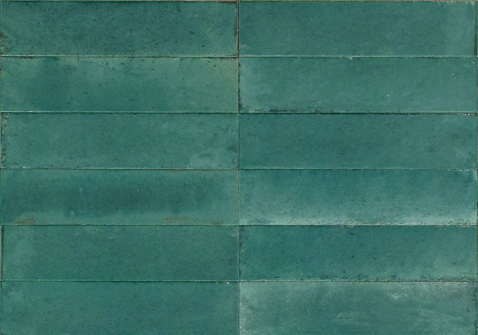 Carrelage Effet Zellige Lume Emerald Lux 6x24 cm de Marazzi