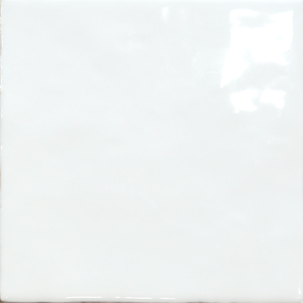 Carrelage Effet Zellige Meknes Blanco Brillant 12,5x12,5 cm de Dune