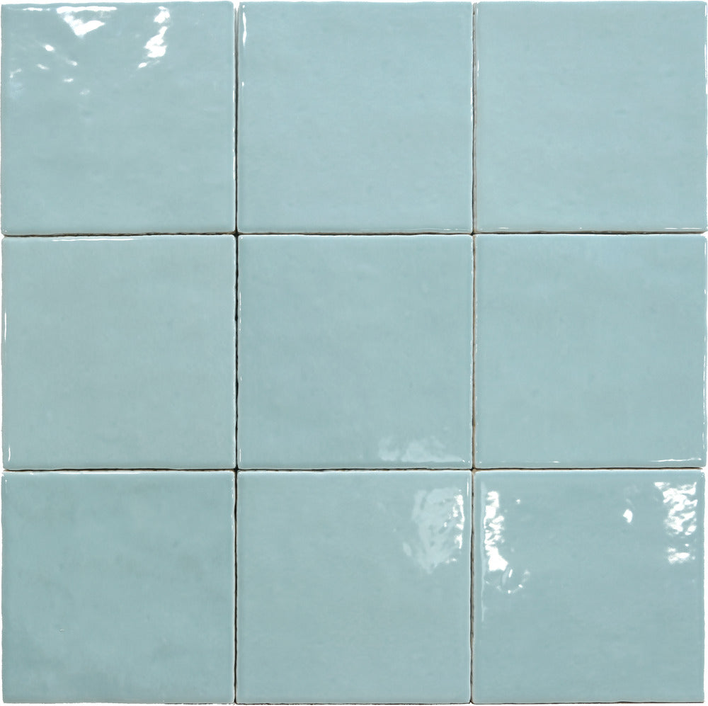 Carrelage Effet Zellige Meknes Hielo Brillant 12,5x12,5 cm de Dune