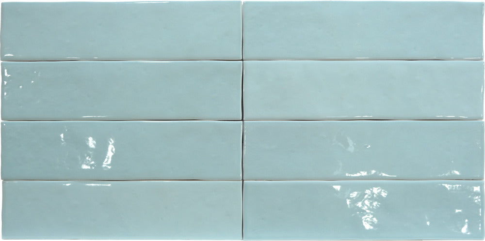 Carrelage Effet Zellige Meknes Hielo Brillant 6,2x25 cm de Dune