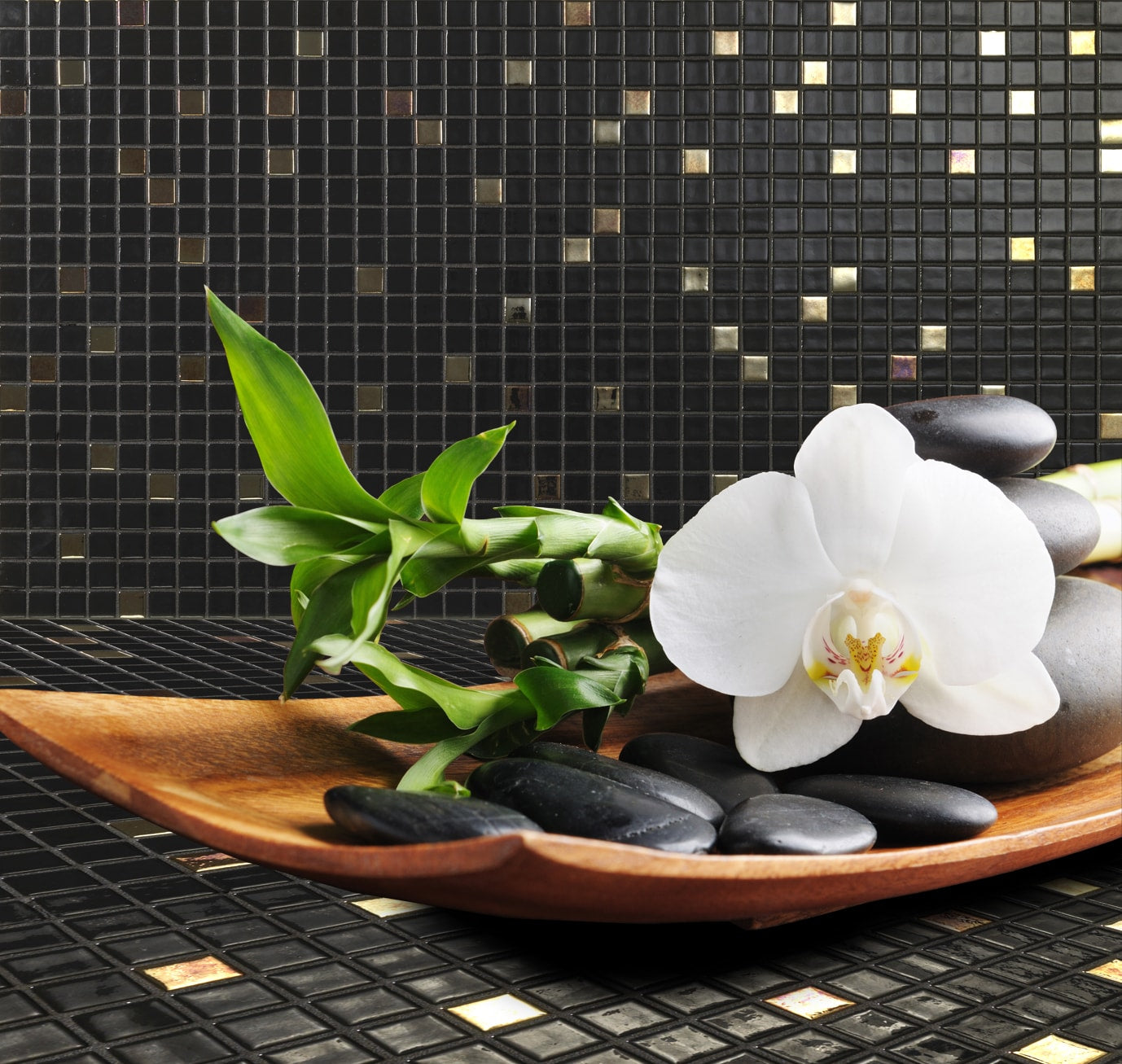 Mosaique Emaux de verre Cocktail Eclipse 2,5x2,5 cm de Ezarri