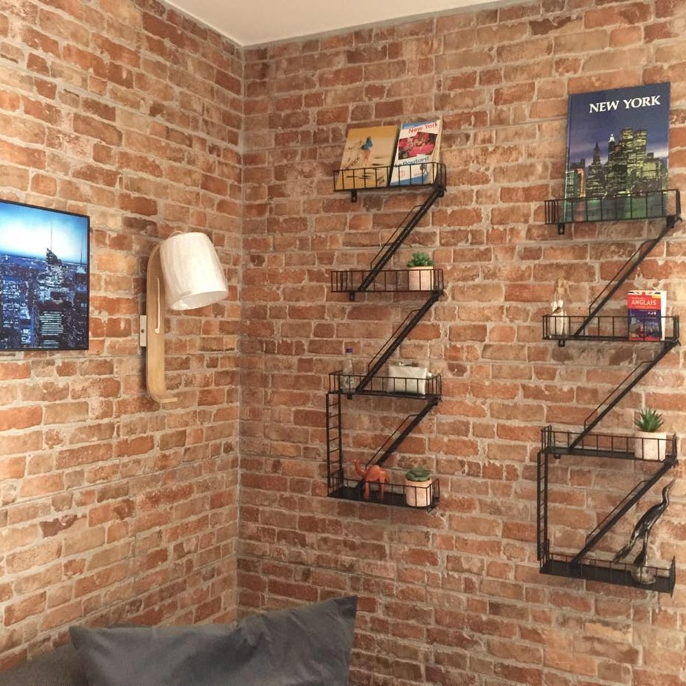 Carrelage Parement Mural Effet Pierre Brique Manhattan Cotto 31x56 cm de Realonda