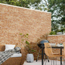 Carrelage Parement effet Brique Pierre Mural Manhattan Ocre 31x56 cm de Realonda31x56 cm Boite de 1.21 m²