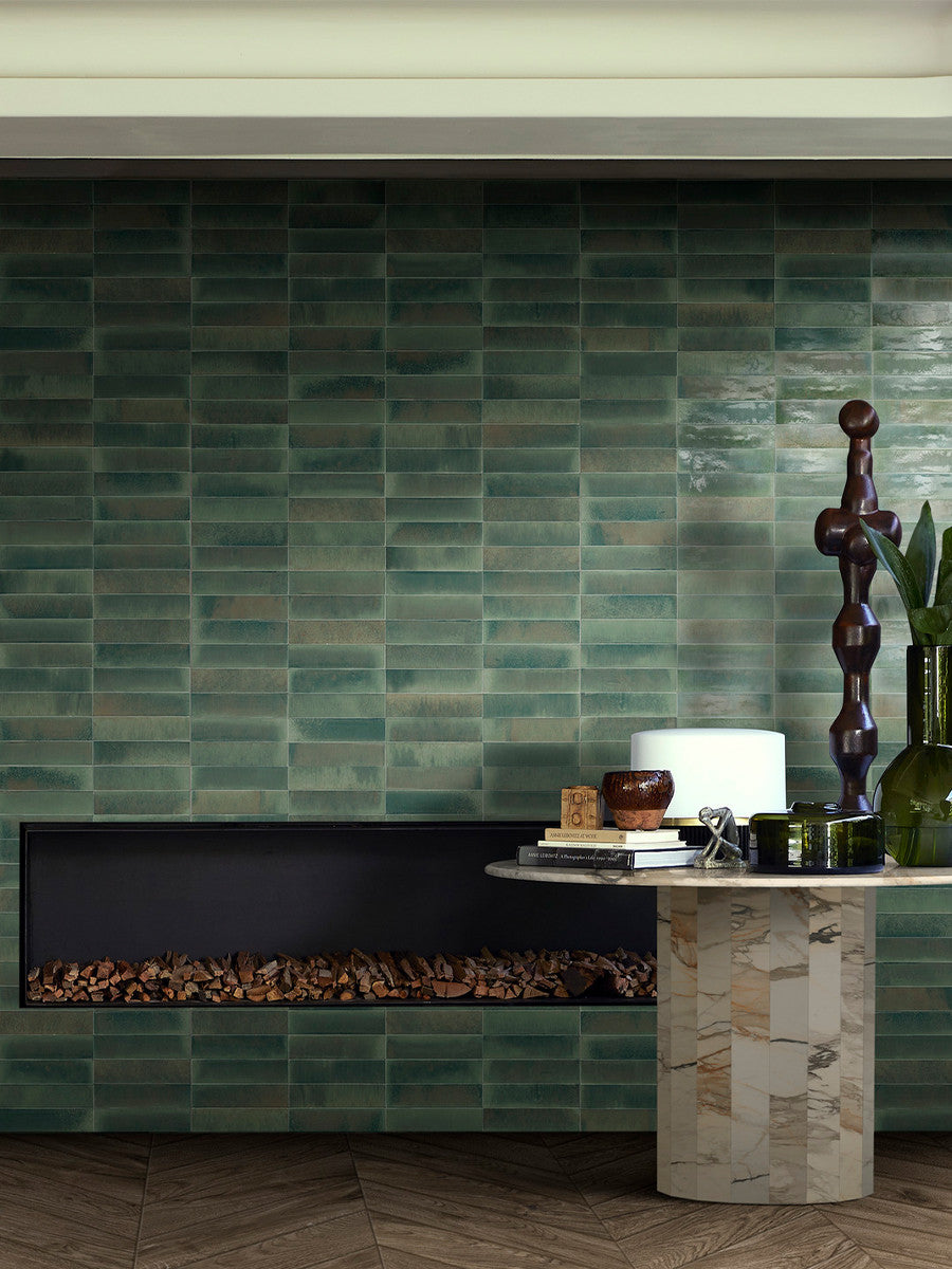 Carrelage Effet Zellige Lume Forest 6x24 cm de Marazzi