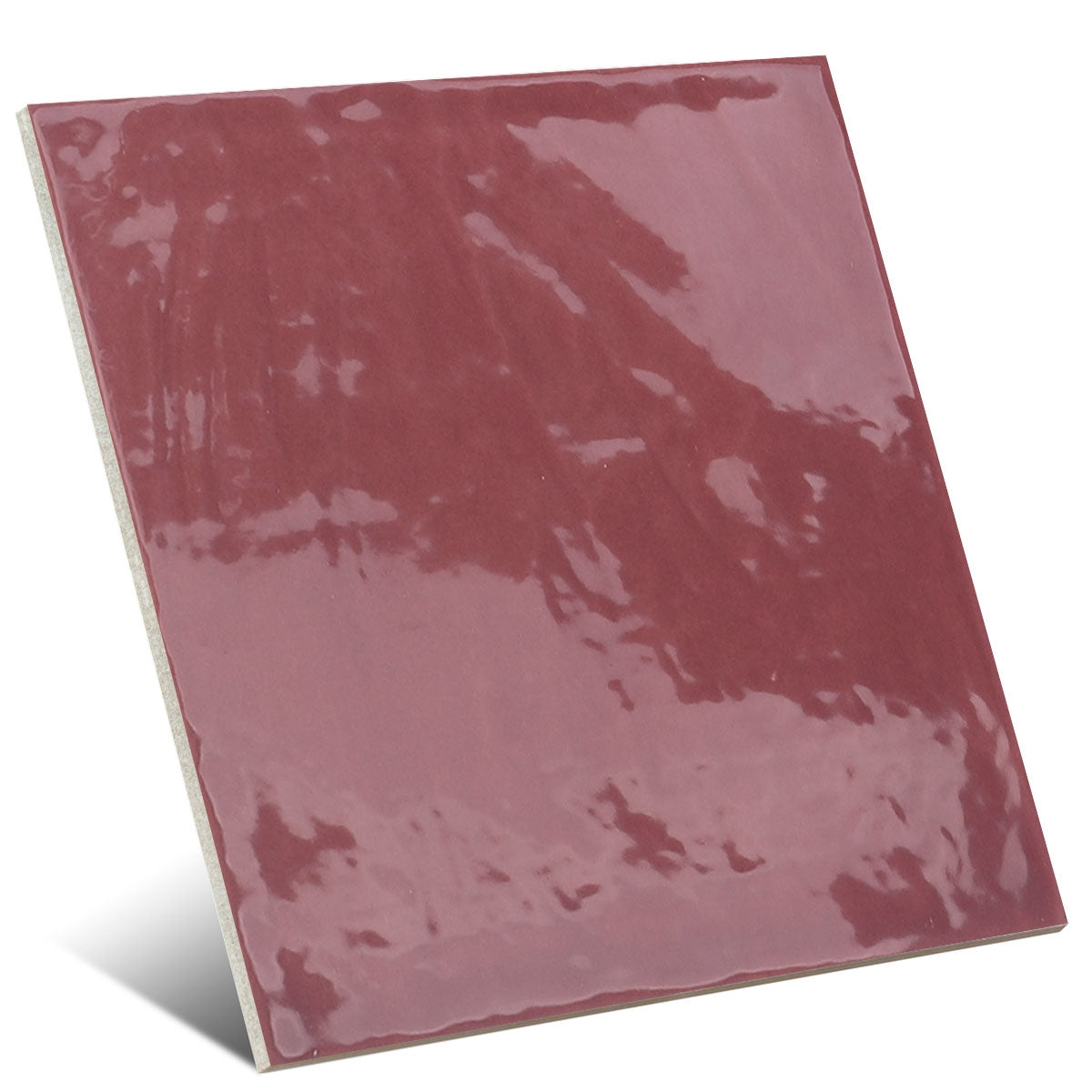 Carrelage Effet Zellige Brillant Tabarca Granate 15x15 cm de Dune