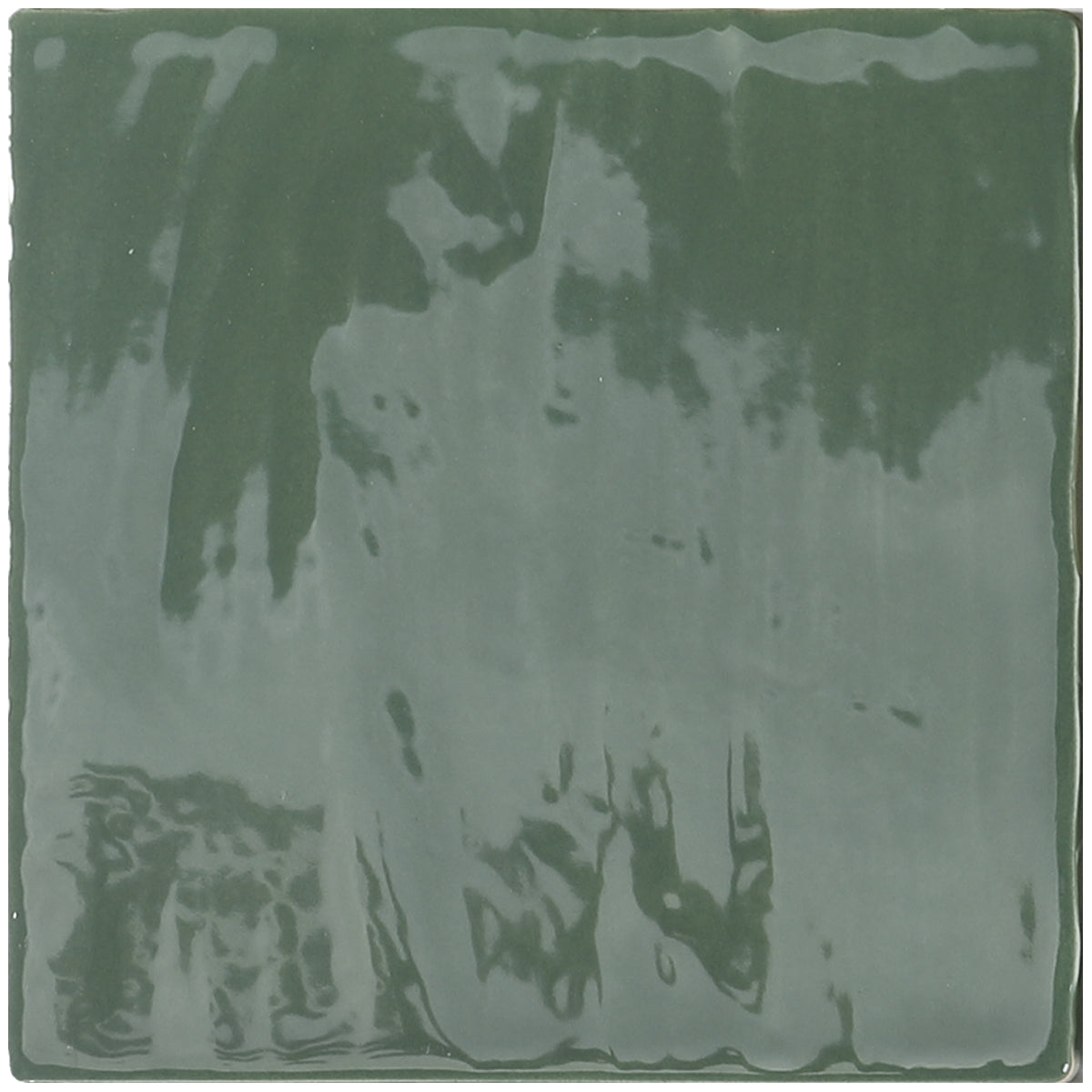 Carrelage Effet Zellige Brillant Tabarca Verde 15x15 cm de Dune