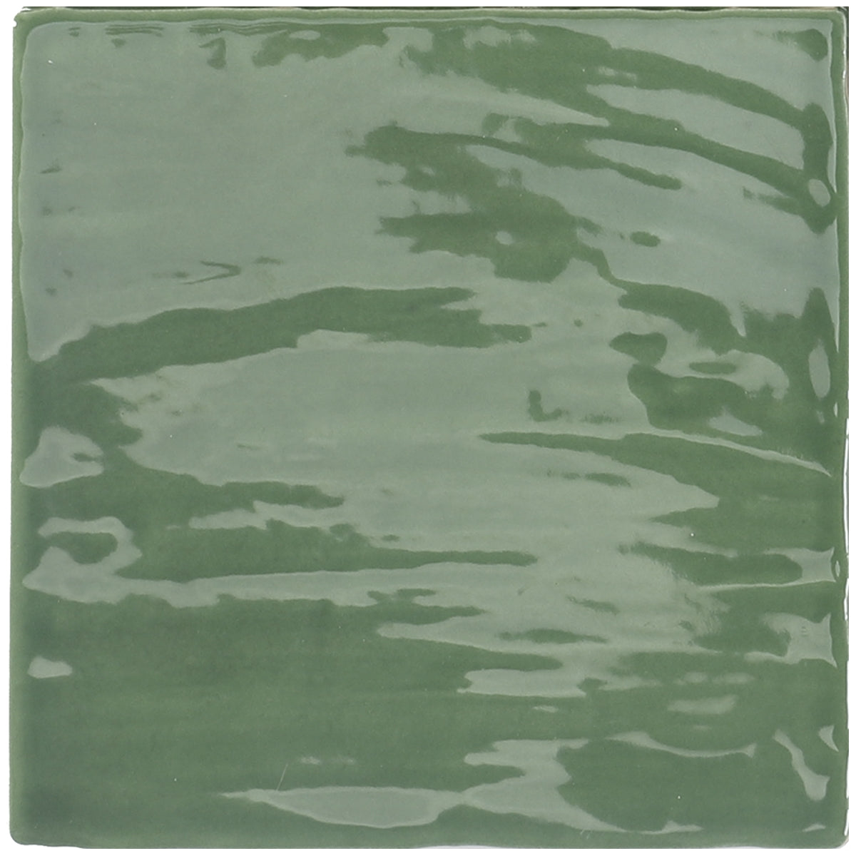 Carrelage Effet Zellige Brillant Tabarca Verde 15x15 cm de Dune