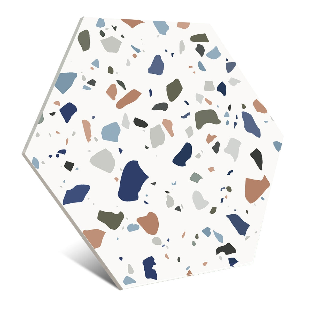 Echantillon Carrelage Hexagonal Effet Terrazzo Chicago Terrazo