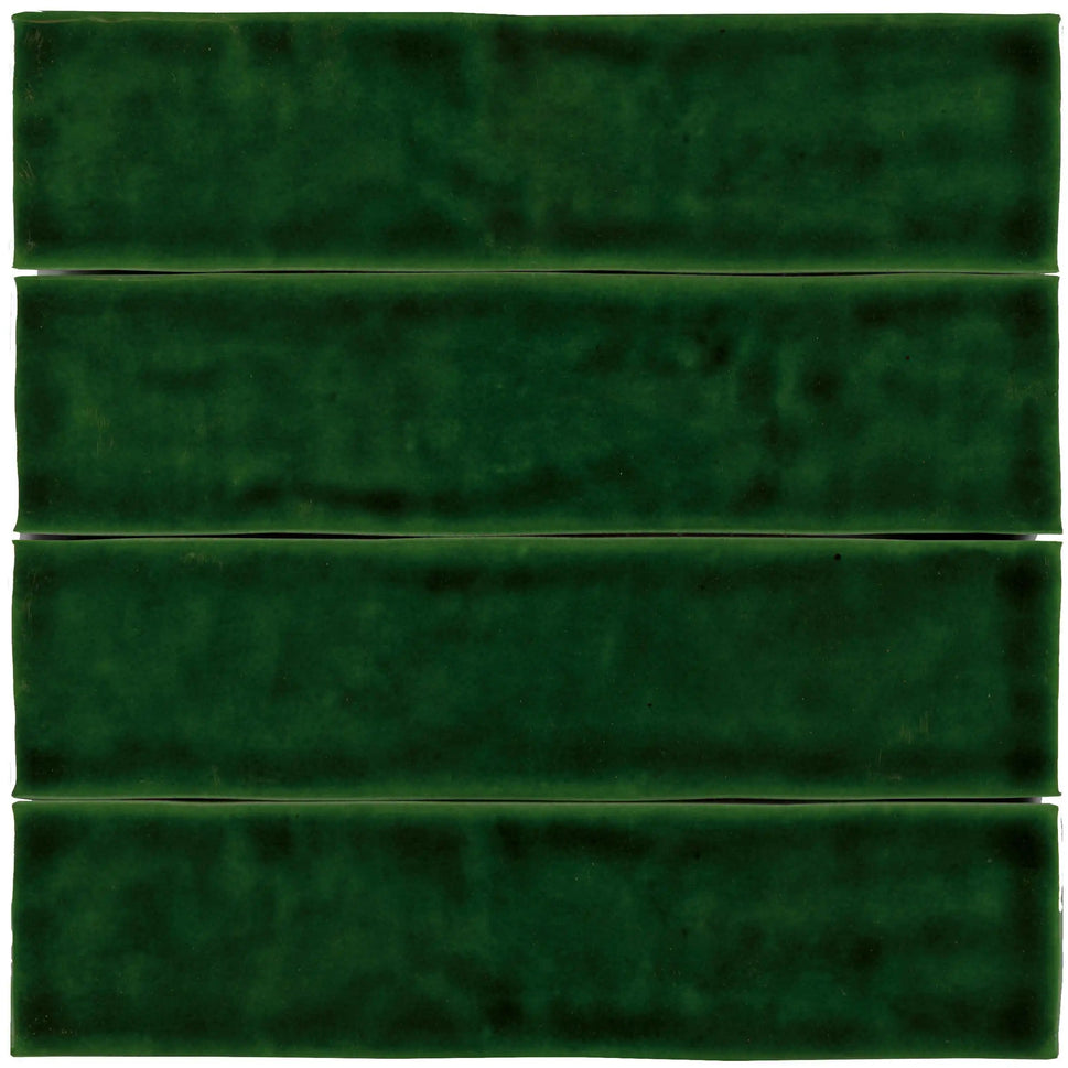 Faience Murale Zelij Spécial Verde Cobre 5x20 cm de Cevica